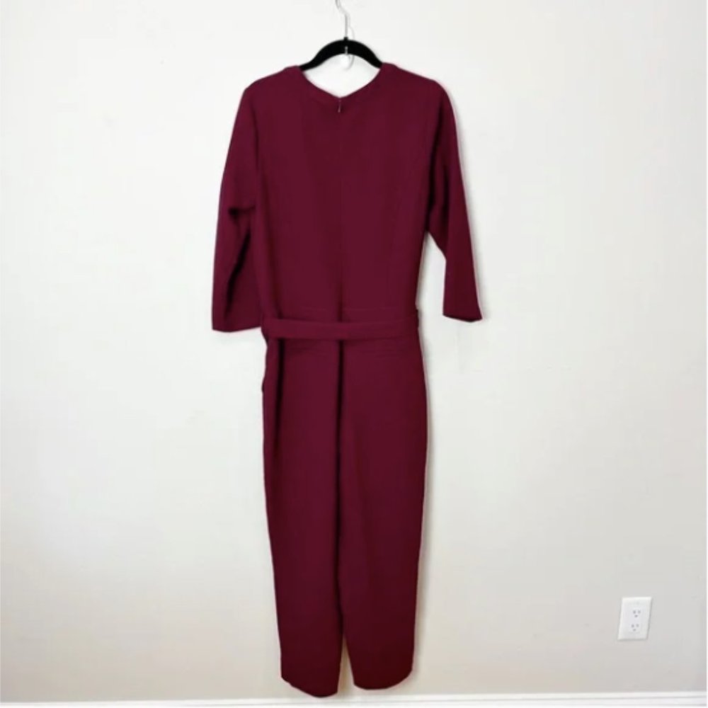 Madewell Sloan Burgundy Jumpsuit - Picture 3 of 4